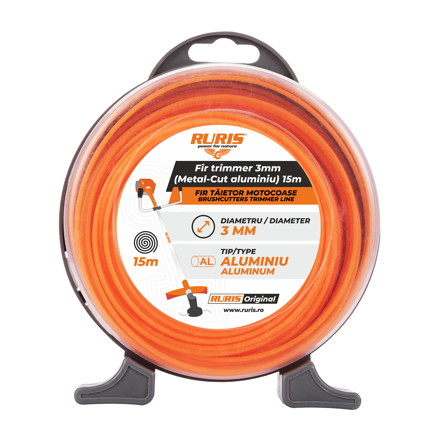 RURIS silk za trimer 3.0mmx15m Metal-Cut aluminij Uncategorized