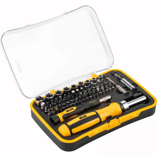 Set umetaka sa odvijačem i račnom DELI, 65 delova EDL3565 - detalj 3