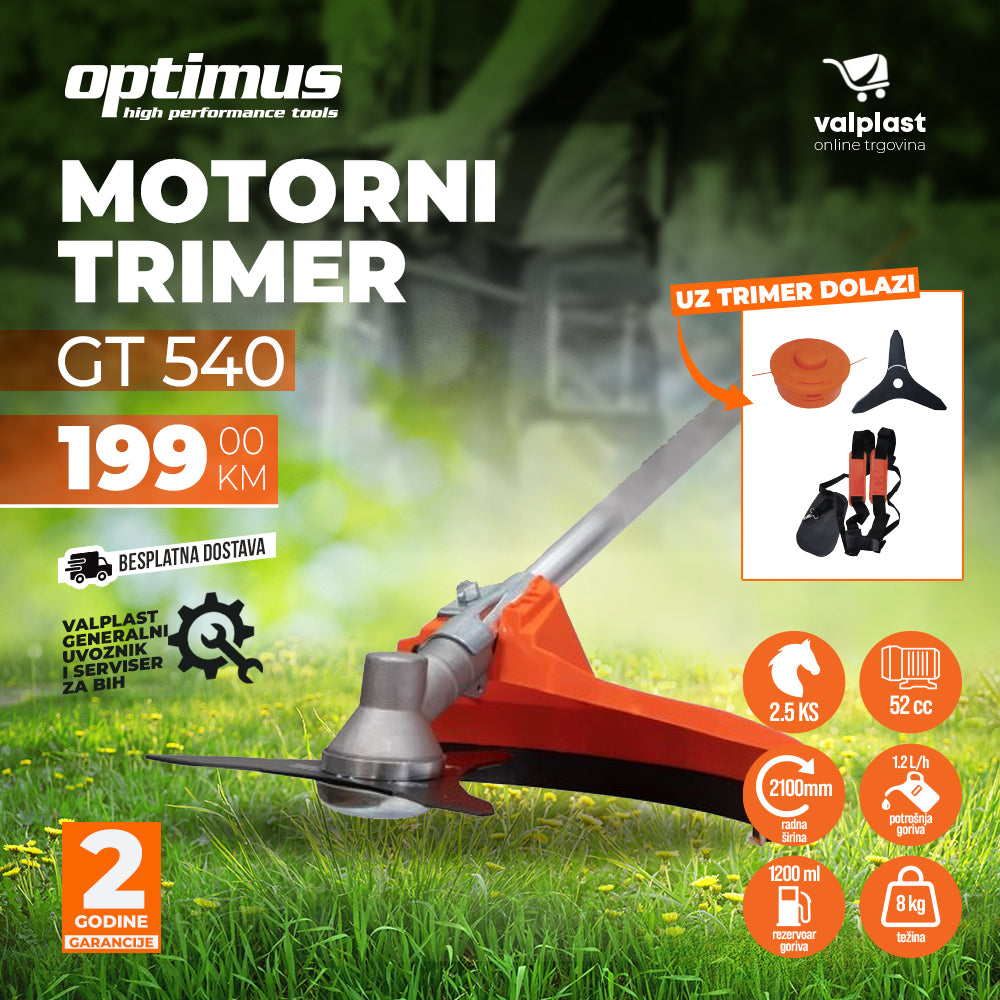 Motorni trimer GT 540 OPTIMUS by Optimus GT 540 Motorni trimeri, Mašine i uređaji, Svi proizvodi