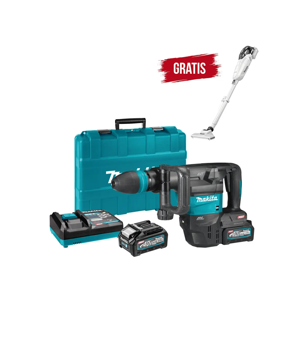 XGT Makita 40V – Akumulatorski udarni čekić HM001GM201 by Makita Aku bušilice, odvijači i čekići