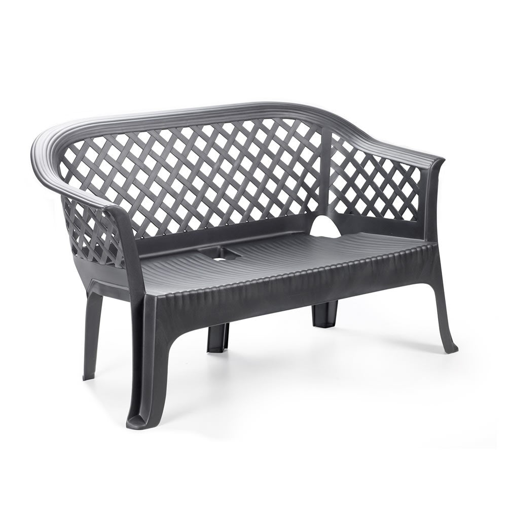 PROGARDEN klupa Lariana antracit 134x72x76 cm Svi proizvodi, Vrtna oprema