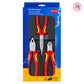 Knipex Set Kliješta Kombinovana + Sječice + Špicasta Ravna 1000V / 3 dijelni – 00 20 12 by Knipex 00 20 12 Garniture /