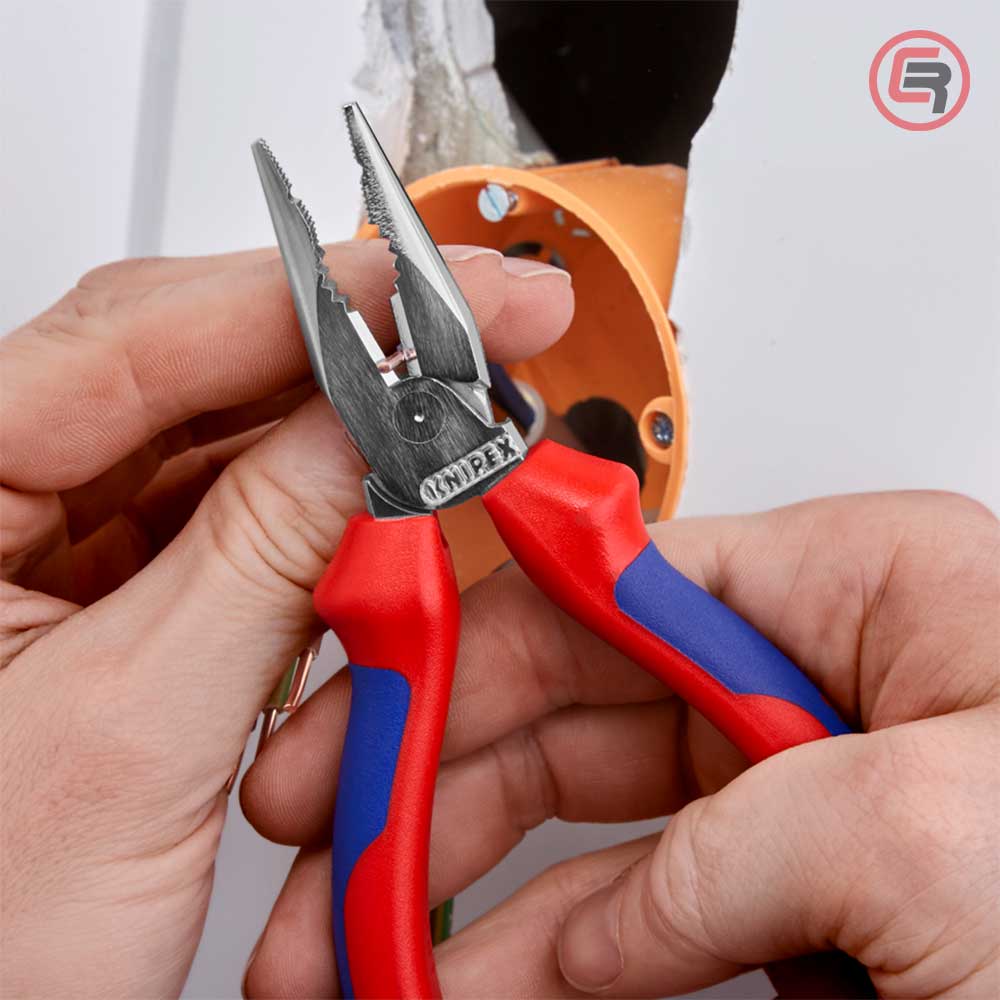 Knipex Kliješta Kombinovana Špicasta 145 mm – 08 25 145 by Knipex 08 25 145 Kliješta - detalj 4