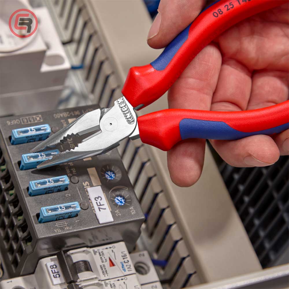 Knipex Kliješta Kombinovana Špicasta 145 mm – 08 25 145 by Knipex 08 25 145 Kliješta - detalj 6