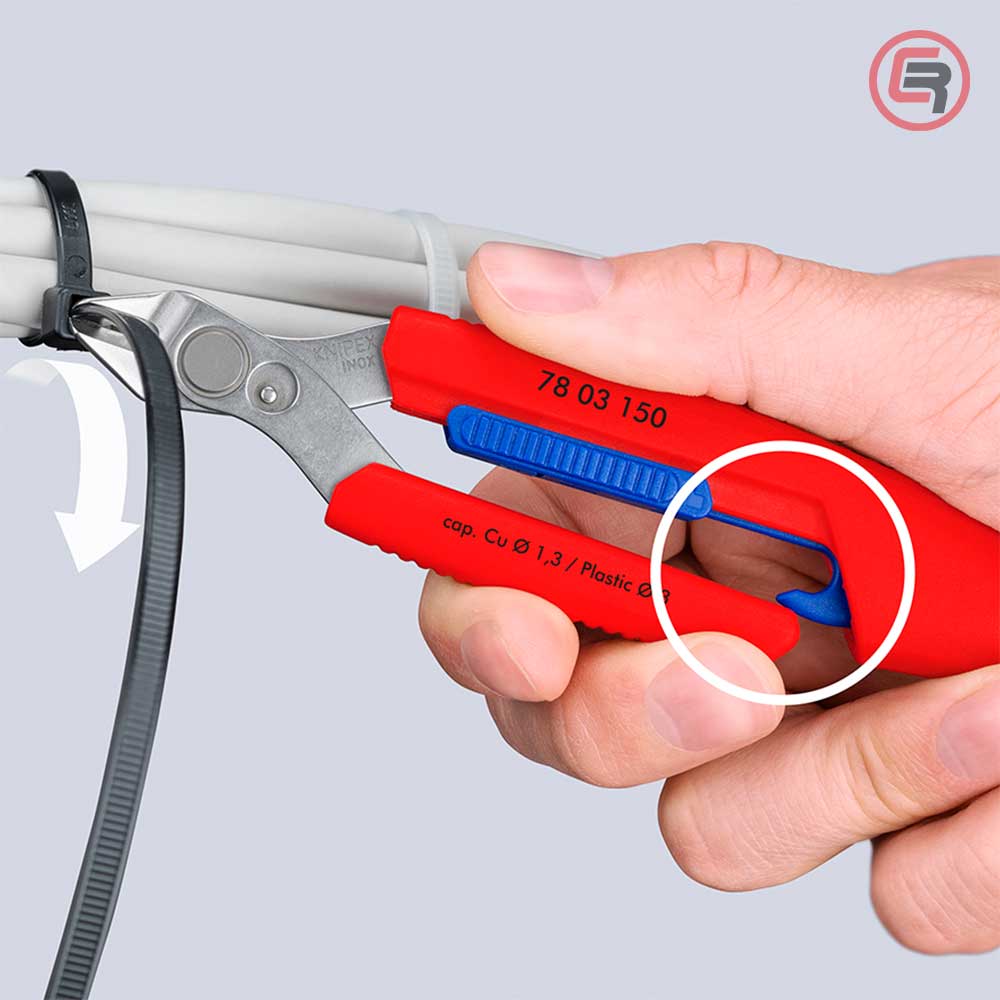 Knipex Kliješta Sječice Elektroničarska “Slim Knips” 150 mm – 78 03 150 by Knipex 78 03 150 Kliješta - detalj 5