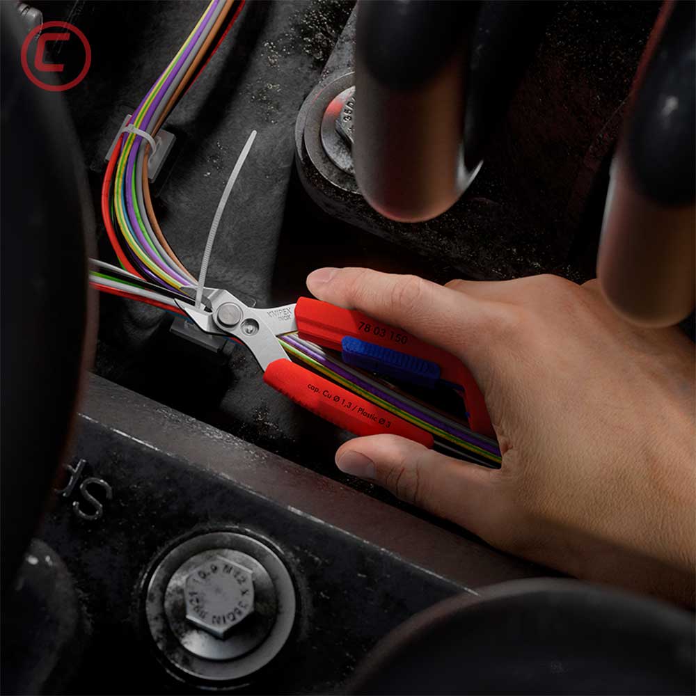 Knipex Kliješta Sječice Elektroničarska “Slim Knips” 150 mm – 78 03 150 by Knipex 78 03 150 Kliješta - detalj 4
