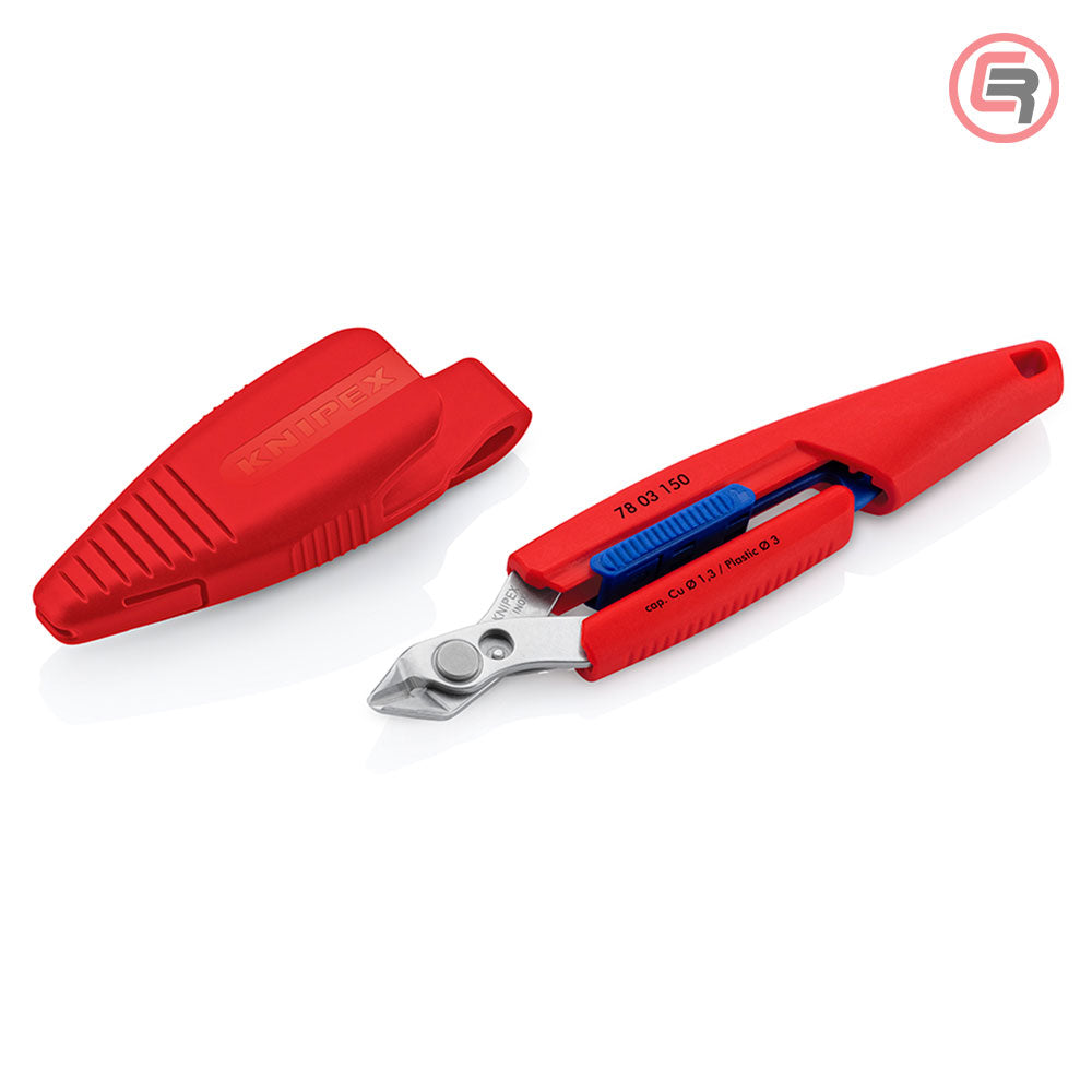 Knipex Kliješta Sječice Elektroničarska “Slim Knips” 150 mm Sa Plastičnom Futrolom – 78 03 150 V01 by Knipex 78 03 150 V01