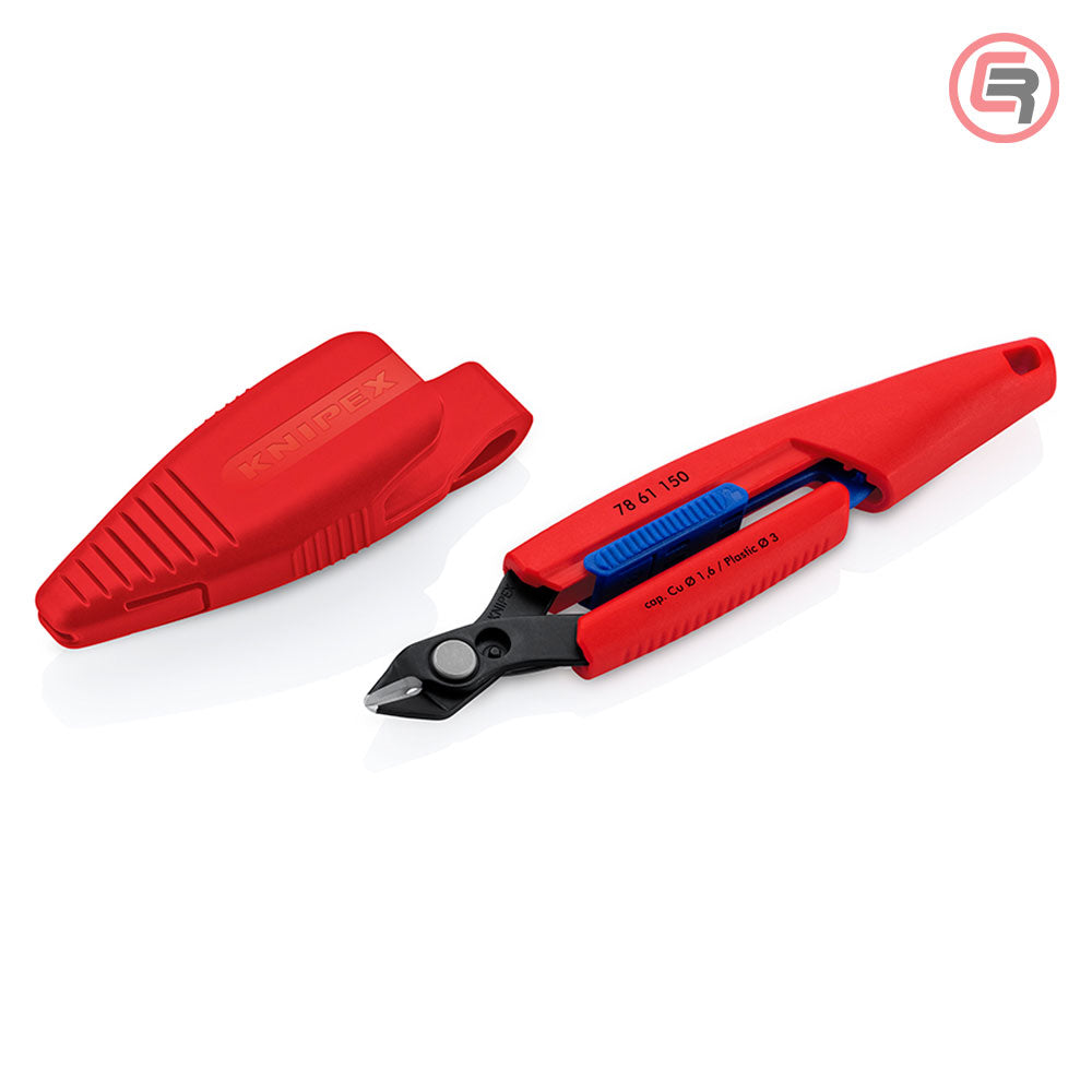 Knipex Kliješta Sječice Elektroničarska “Slim Knips” 150 mm Sa Plastičnom Futrolom – 78 61 150 V01 by Knipex 78 61 150 V01