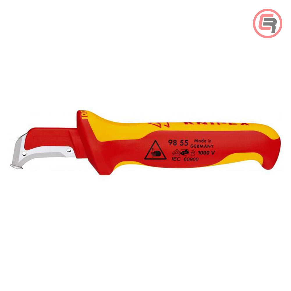 Knipex Nož Za Kablove 38 / 180mm 1000V – 98 55 by Knipex 98 55 Izolovani Alat VDE 1000V