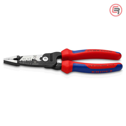 Knipex Kliješta Elektroinstalacijska Multifunkcionalna 200 mm – 13 72 200 ME by Knipex 13 72 200 ME Kliješta