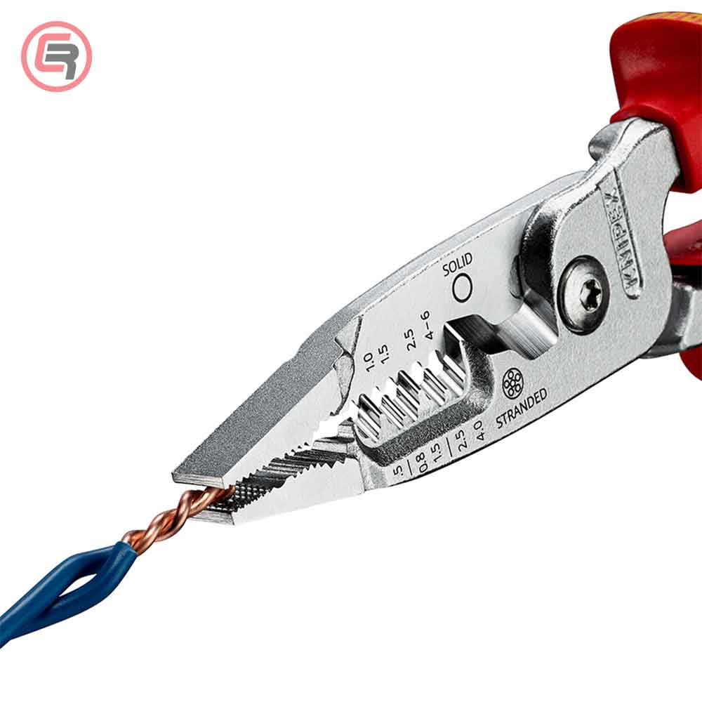 Knipex Kliješta Elektroinstalacijska Multifunkcionalna 200mm 1000V – 13 76 200 ME by Knipex 13 76 200 ME Izolovani Alat VDE