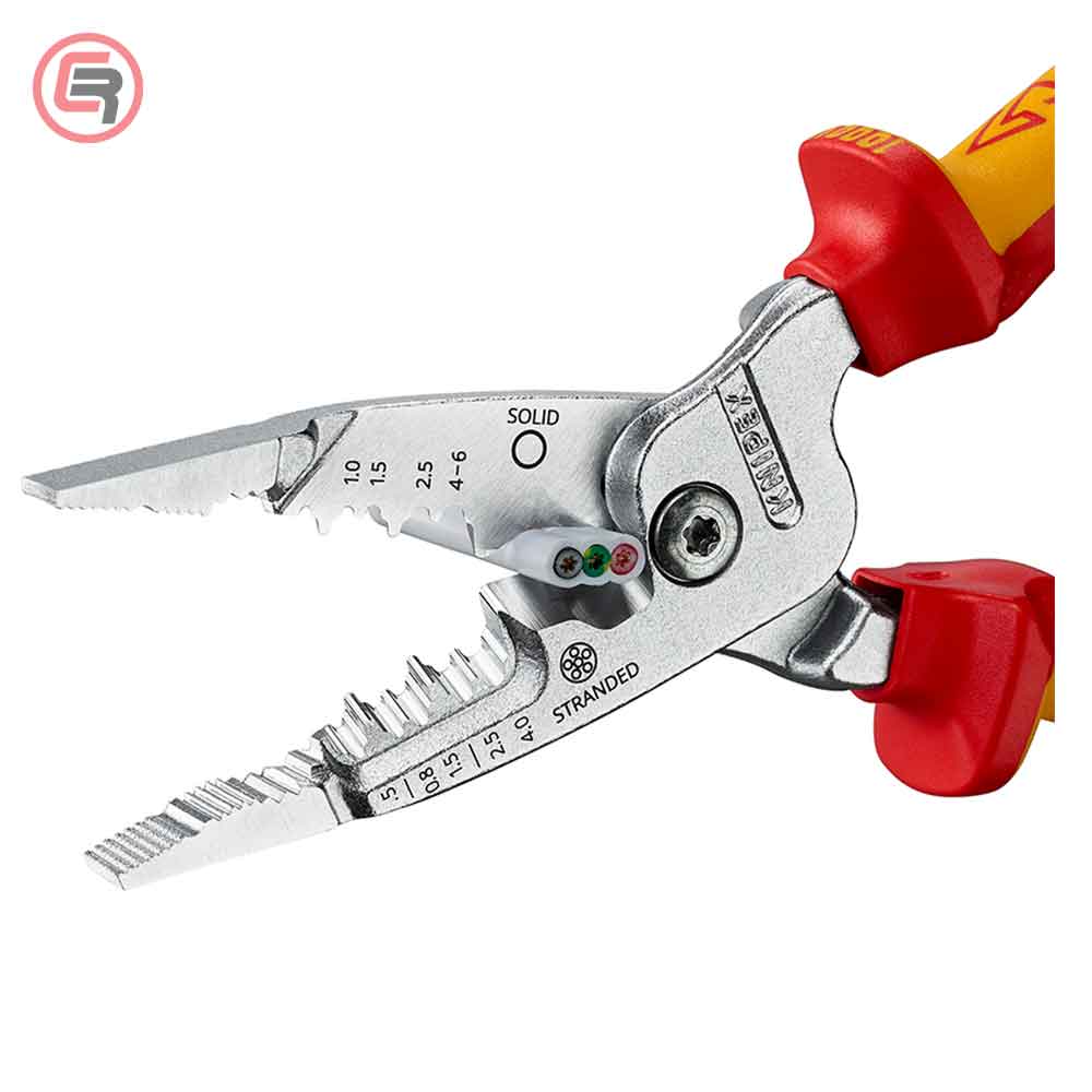 Knipex Kliješta Elektroinstalacijska Multifunkcionalna 200mm 1000V – 13 76 200 ME by Knipex 13 76 200 ME Izolovani Alat VDE