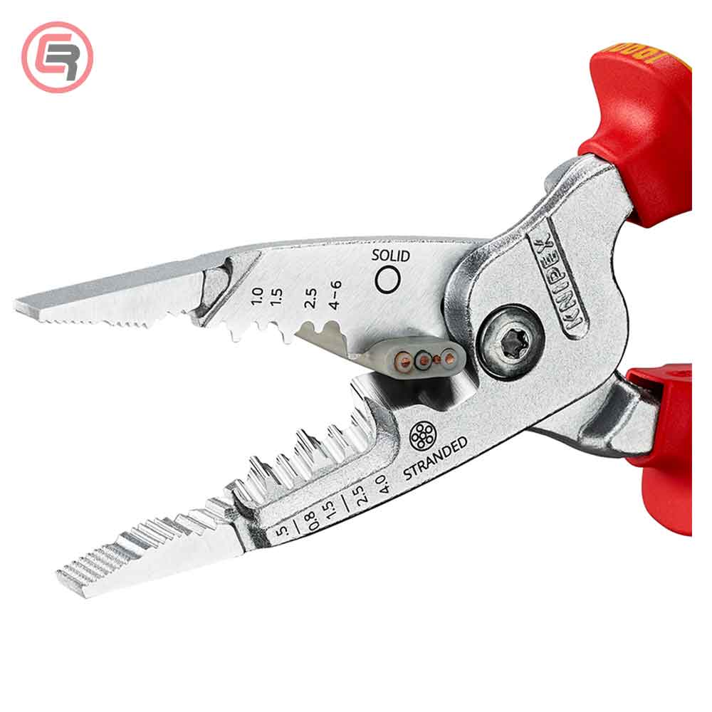 Knipex Kliješta Elektroinstalacijska Multifunkcionalna 200mm 1000V – 13 76 200 ME by Knipex 13 76 200 ME Izolovani Alat VDE