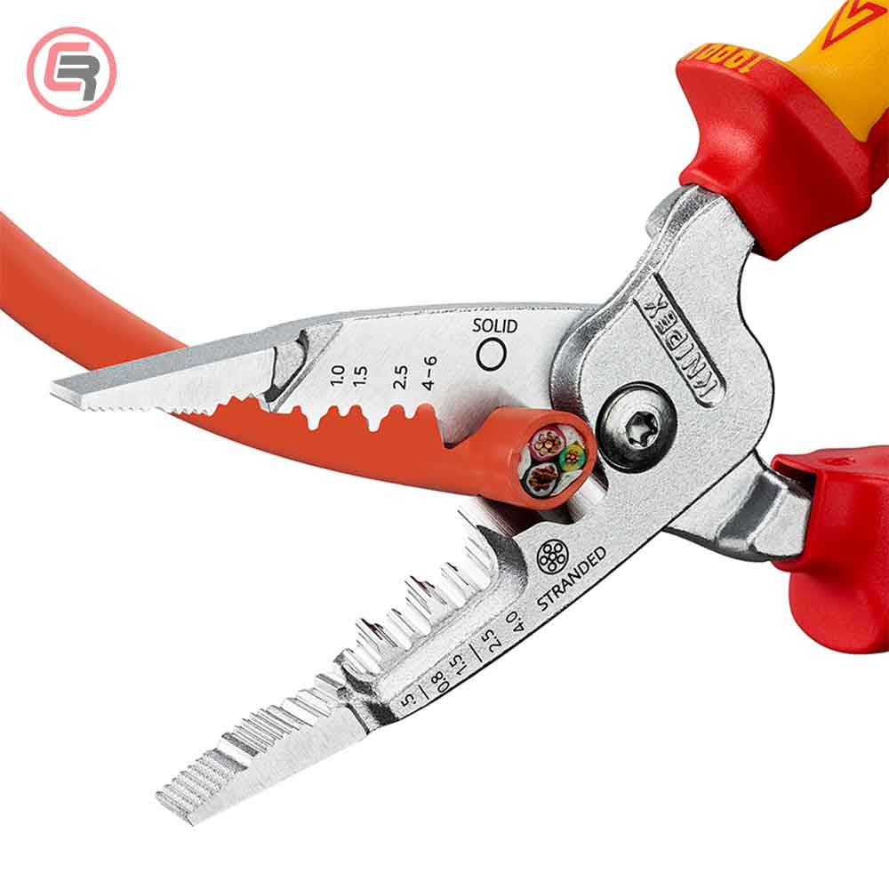 Knipex Kliješta Elektroinstalacijska Multifunkcionalna 200mm 1000V – 13 76 200 ME by Knipex 13 76 200 ME Izolovani Alat VDE