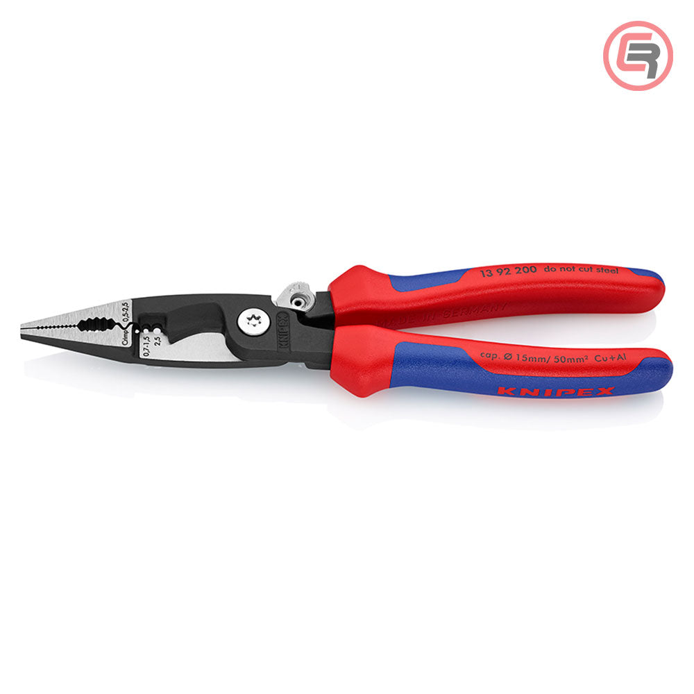 Knipex Kliješta Elektroinstalacijska Multifunkcionalna 200 mm Sa Kočnicom – 13 92 200 by Knipex 13 92 200 Kliješta
