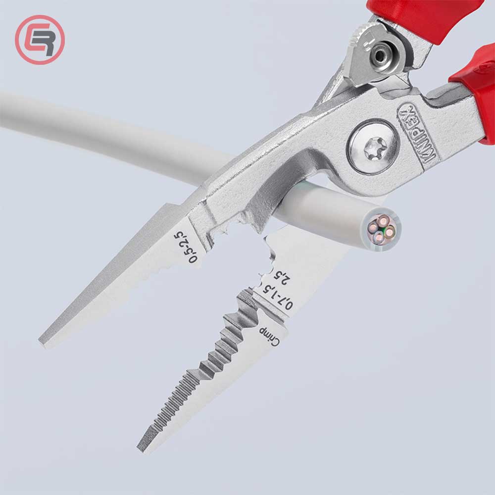 Knipex Kliješta Elektroinstalacijska Multifunkcionalna 200mm Sa Kočnicom 1000V – 13 96 200 by Knipex 13 96 200 Izolovani