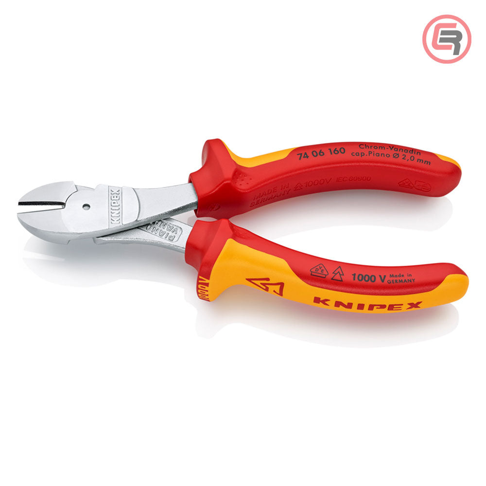 Knipex Kliješta Bočna Sječa – Sječice Ojačana 160mm 1000V – 74 06 160 by Knipex 74 06 160 Izolovani Alat VDE 1000V - detalj 2