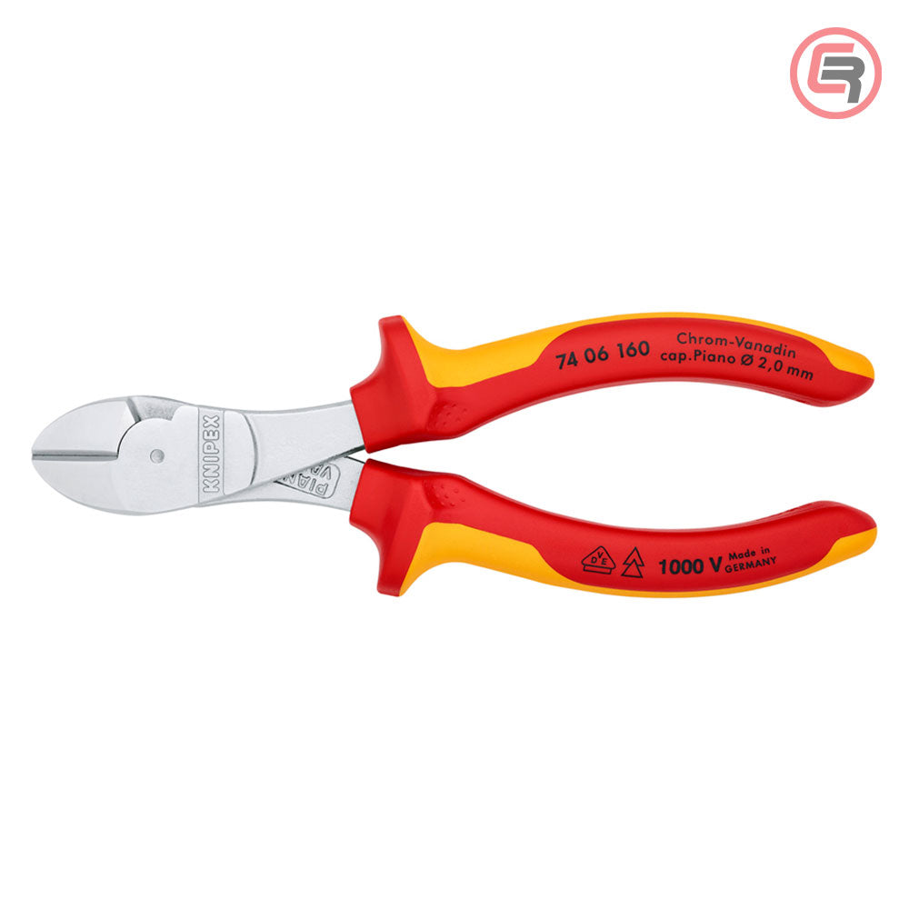 Knipex Kliješta Bočna Sječa – Sječice Ojačana 160mm 1000V – 74 06 160 by Knipex 74 06 160 Izolovani Alat VDE 1000V - detalj 3