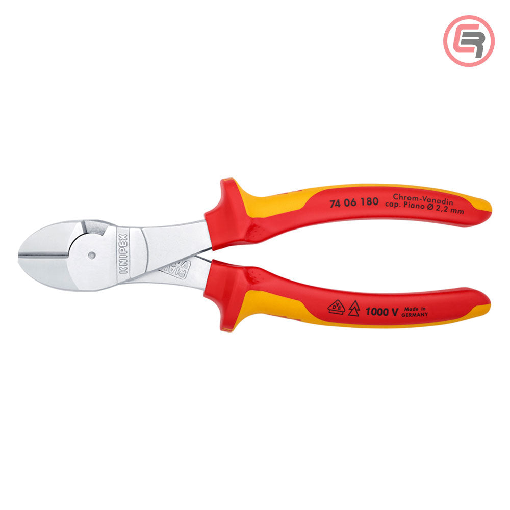 Knipex Kliješta Bočna Sječa – Sječice Ojačana 180mm 1000V – 74 06 180 by Knipex 74 06 180 Izolovani Alat VDE 1000V - detalj 3