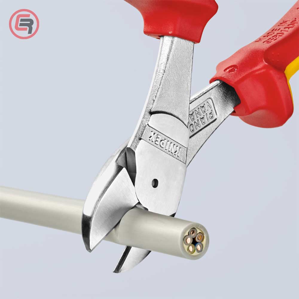Knipex Kliješta Bočna Sječa – Sječice Ojačana 180mm 1000V – 74 06 180 by Knipex 74 06 180 Izolovani Alat VDE 1000V - detalj 4