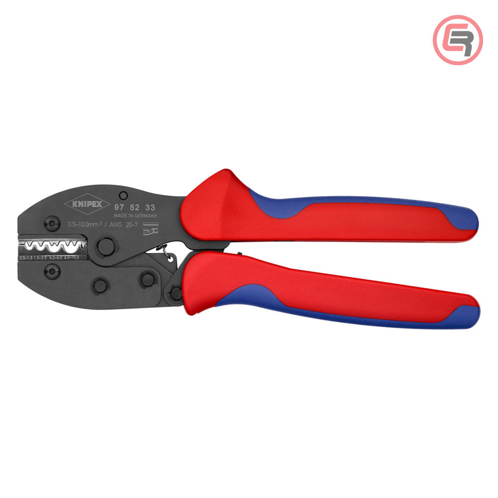 Knipex Kliješta Za Presanje Kabl Stopica Neizoliranih 0,5-10,0 mm2 PreciForce – 97 52 33 by Knipex 97 52 33 Kliješta Za