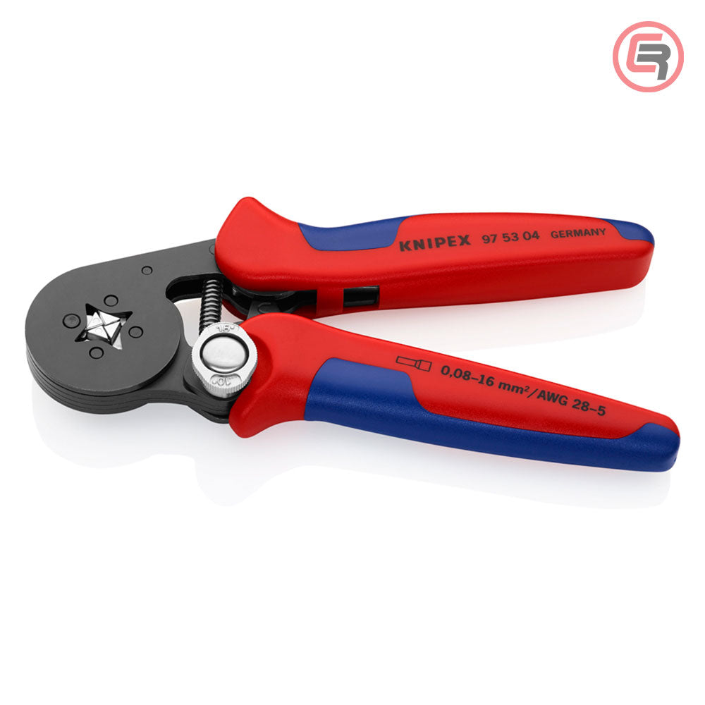 Knipex Kliješta Samopodešavajuća Za Kvadratno Presanje Čahura 0,08-10 / 16 mm2 – 97 53 04 by Knipex 97 53 04 Kliješta Za