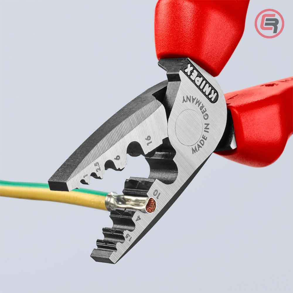 Knipex Kliješta Za Krimpanje – Stiskanje Završnih Čahura 0,25-16mm2 – 97 72 180 by Knipex 97 72 180 Kliješta Za Presanje /