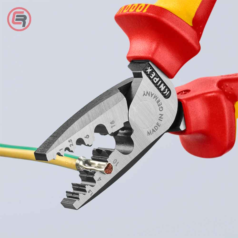 Knipex Kliješta Za Krimpanje – Stiskanje Završnih Čahura 0,25-16mm2 1000V – 97 78 180 by Knipex 97 78 180 Kliješta Za