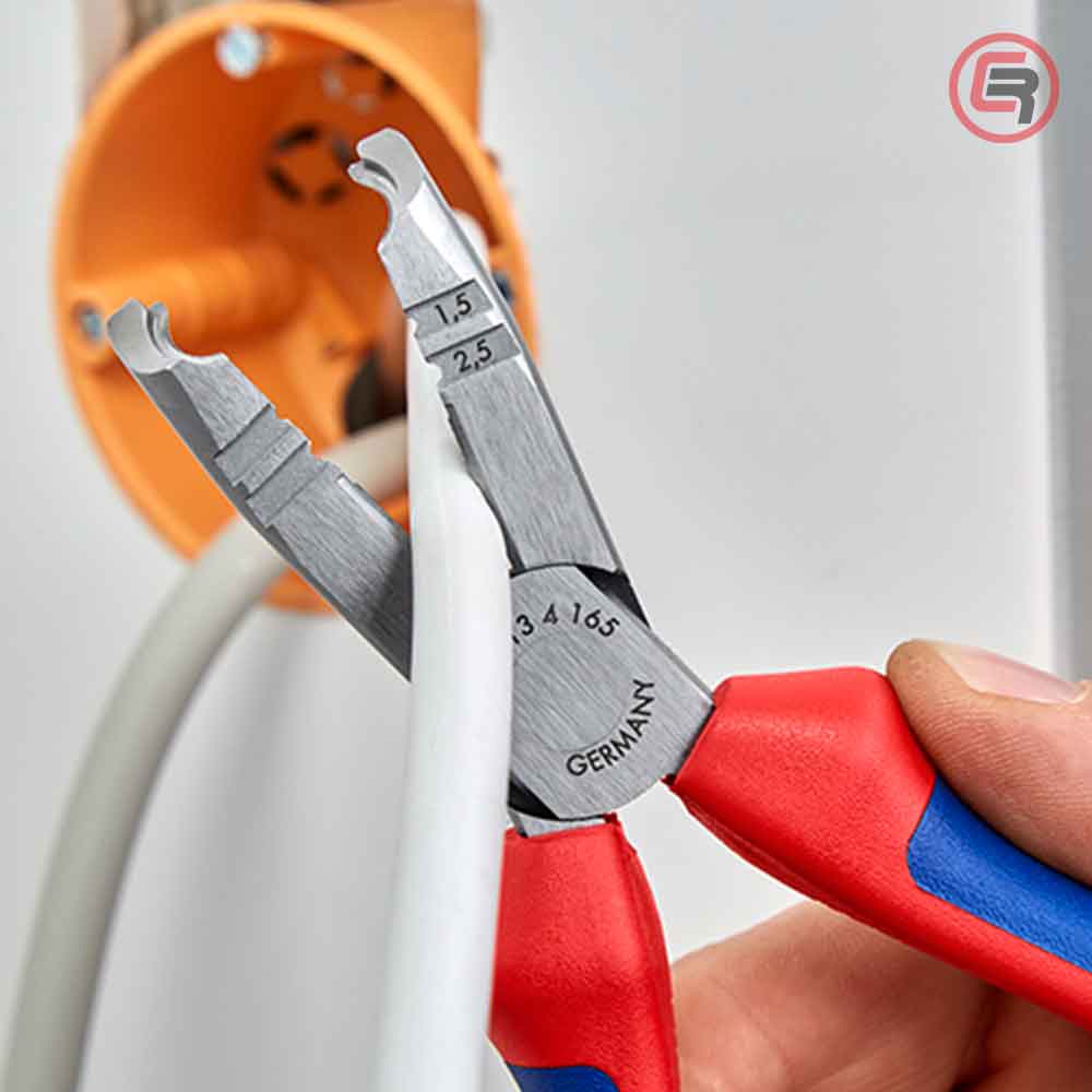 Knipex Kliješta Za Skidanje Izolacije 165 mm Sa Sječicama – 13 42 165 by Knipex 13 42 165 Kliješta - detalj 6
