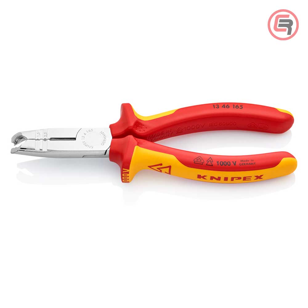 Knipex Kliješta Za Skidanje Izolacije 165 mm Sa Sječicama 1000V – 13 46 165 by Knipex 13 46 165 Kliješta