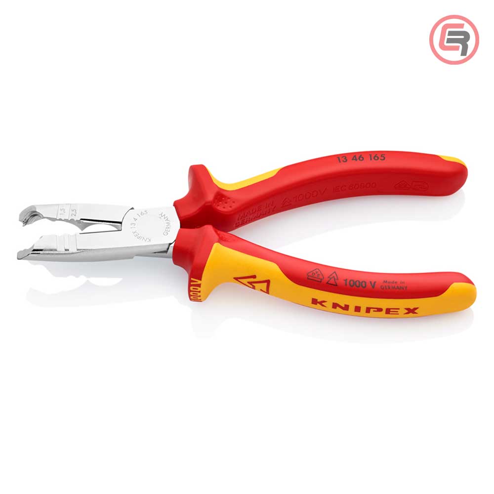 Knipex Kliješta Za Skidanje Izolacije 165 mm Sa Sječicama 1000V – 13 46 165 by Knipex 13 46 165 Kliješta - detalj 2