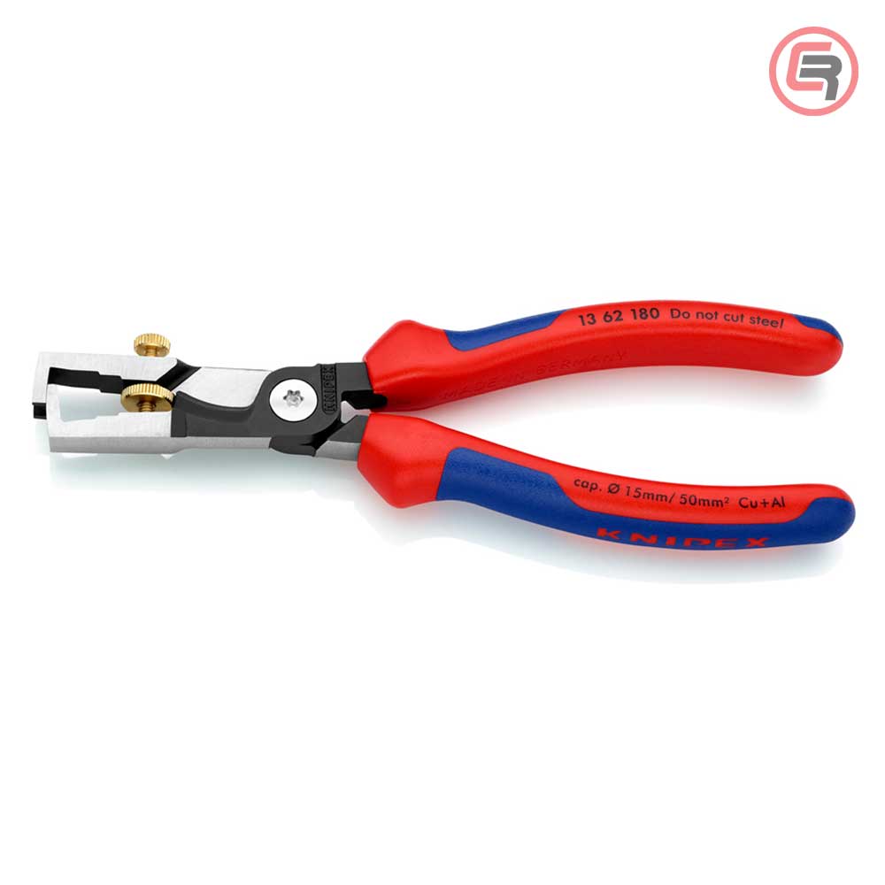 Knipex Kliješta Za Skidanje Izolacije StriX 180mm Sa Makazama Za Kablove – 13 62 180 by Knipex 13 62 180 Kliješta