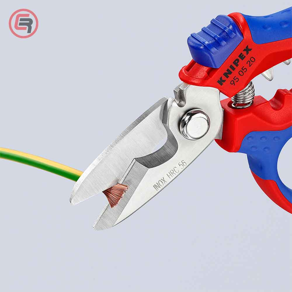 Knipex Škare Makaze Ugaone 45* Za Električare 180 mm – 95 05 20 SB by Knipex 95 05 20 SB Makaze / Škare - detalj 4