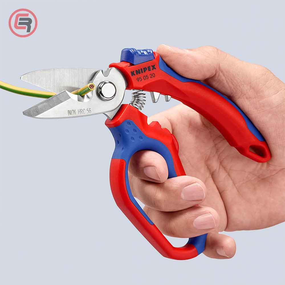 Knipex Škare Makaze Ugaone 45* Za Električare 180 mm – 95 05 20 SB by Knipex 95 05 20 SB Makaze / Škare - detalj 7