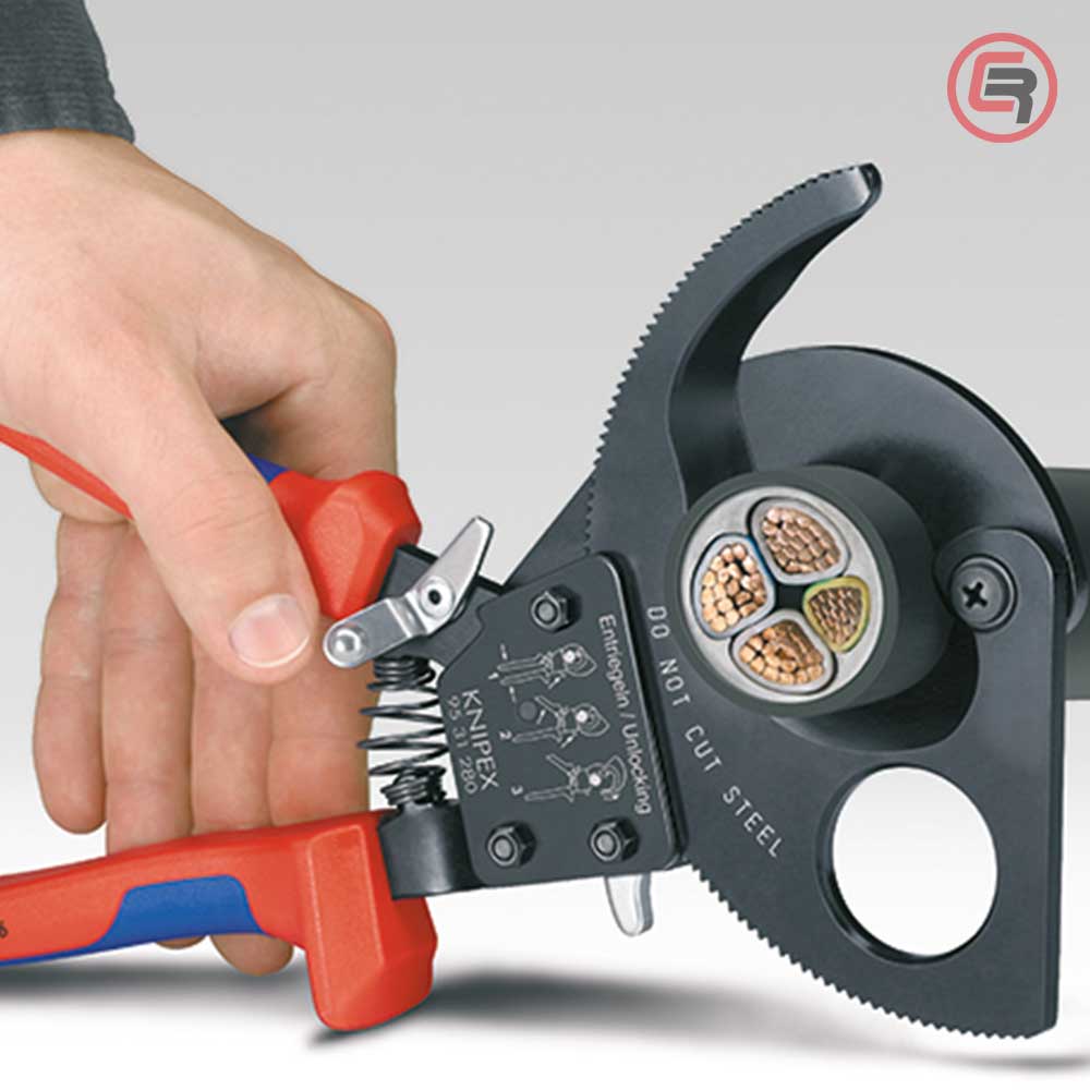 Knipex Škare Makaze 280mm Za Kablove fi 52mm / 380mm2 – 95 31 280 by Knipex 95 31 280 Makaze / Škare - detalj 5