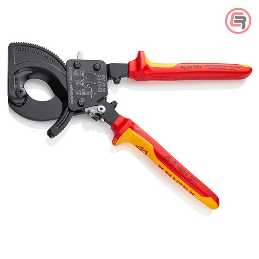 Knipex Škare Makaze 250mm Za Kablove fi 32mm / 240mm2 / 1000V – 95 36 250 by Knipex 95 36 250 Makaze / Škare - detalj 2