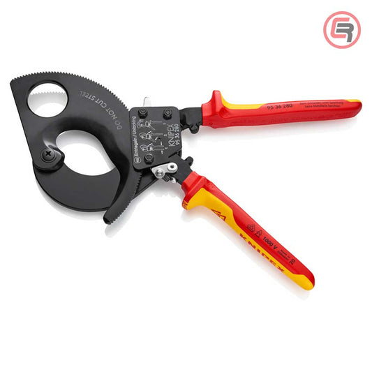Knipex Škare Makaze 280 mm Za Kablove fi 52 mm / 380 mm2 / 1000V – 95 36 280 by Knipex 95 36 280 Makaze / Škare - detalj 2