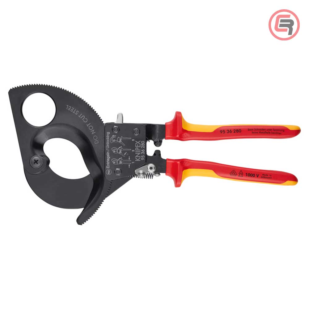 Knipex Škare Makaze 280 mm Za Kablove fi 52 mm / 380 mm2 / 1000V – 95 36 280 by Knipex 95 36 280 Makaze / Škare - detalj 3