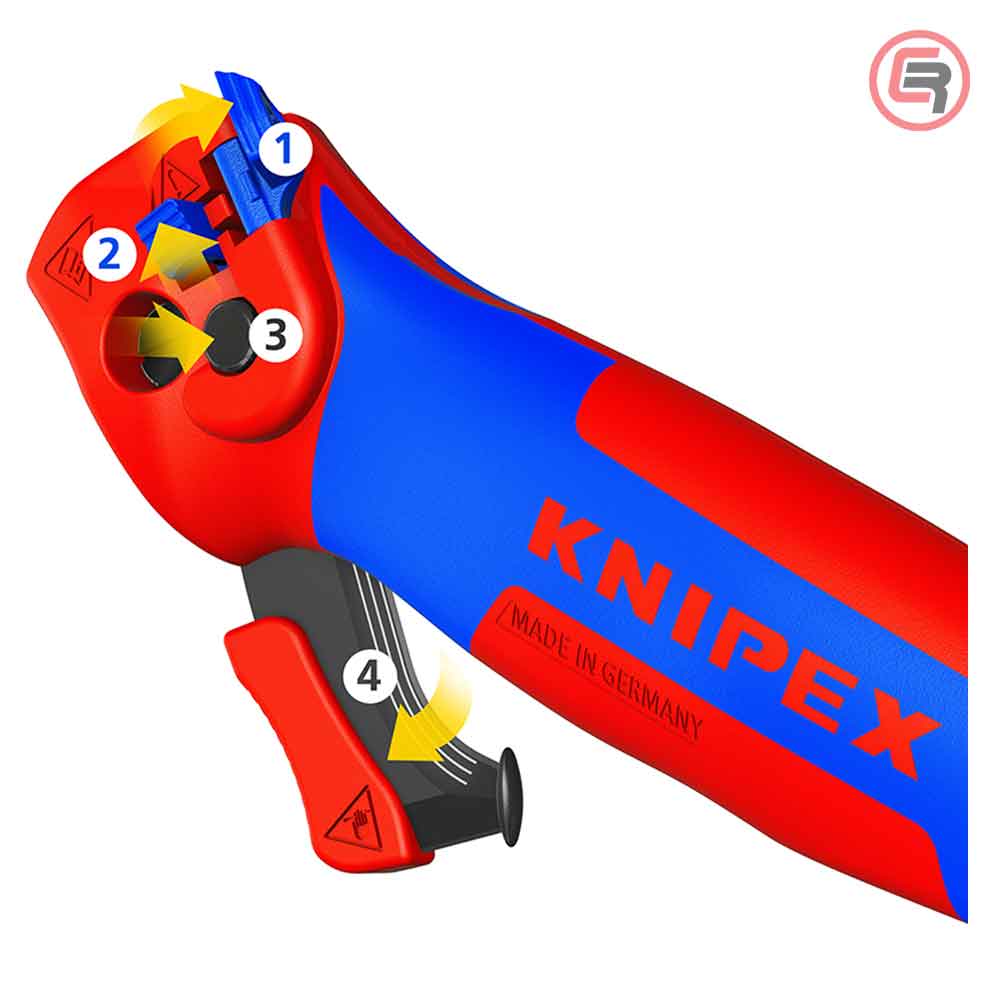 Knipex Nož Za Skidanje Izolacije Sa Kukom i Račna Funkcijom 146 mm – 16 50 145 SB by Knipex 16 50 145 SB Alati Za