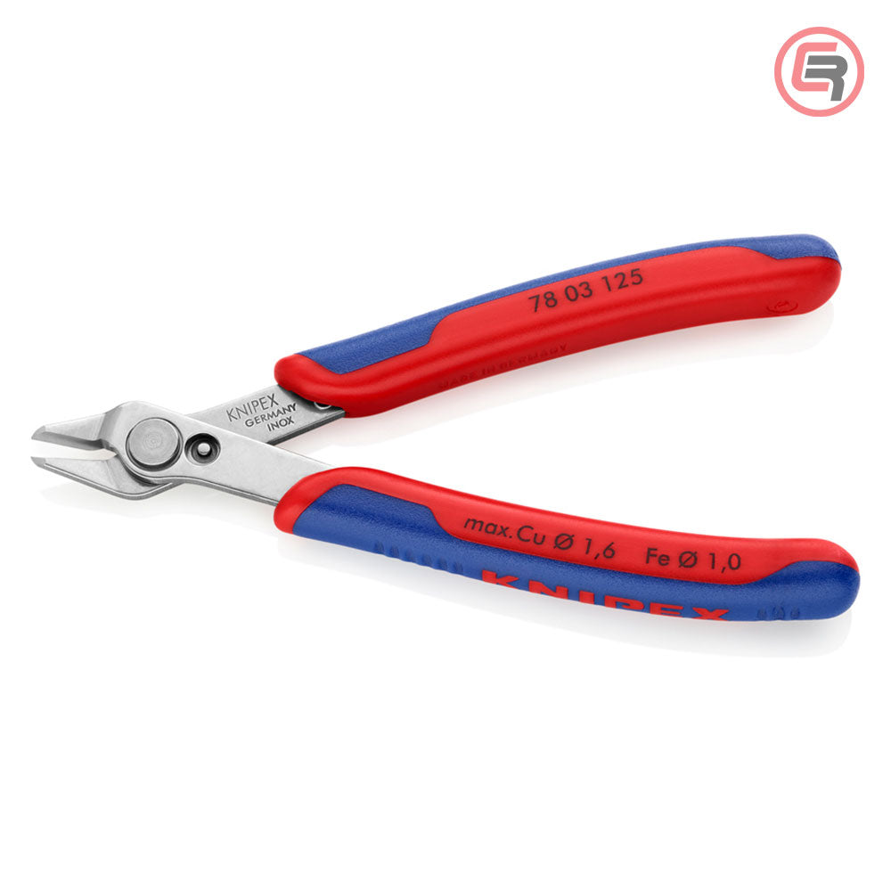 Knipex Kliješta Sječice Kosa Elektroničarska Super Knips 125mm – 78 03 125 by Knipex 78 03 125 Kliješta - detalj 2