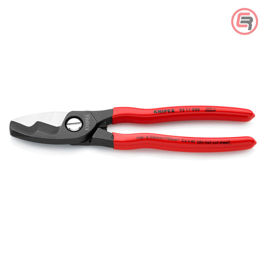 Knipex Škare Makaze Sa Dvostrukom Reznom Ivicom 200mm Za Kablove 70mm2 – 95 11 200 by Knipex 95 11 200 Makaze / Škare