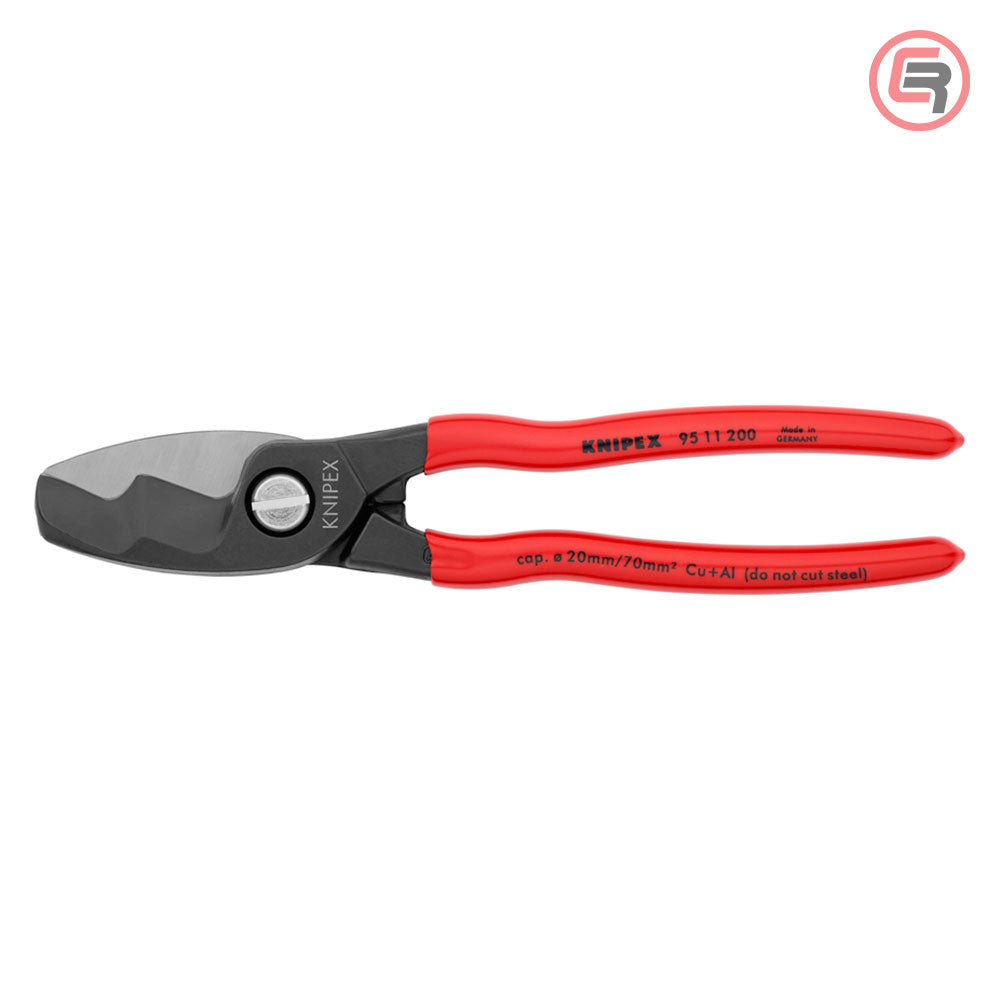 Knipex Škare Makaze Sa Dvostrukom Reznom Ivicom 200mm Za Kablove 70mm2 – 95 11 200 by Knipex 95 11 200 Makaze / Škare