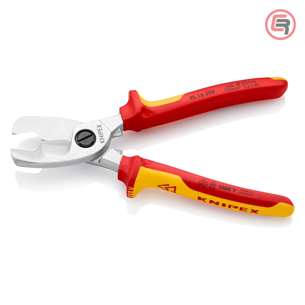 Knipex Škare Makaze Sa Dvostrukom Reznom Ivicom 200mm Za Kablove 70mm2 1000V – 95 16 200 by Knipex 95 16 200 Makaze / Škare