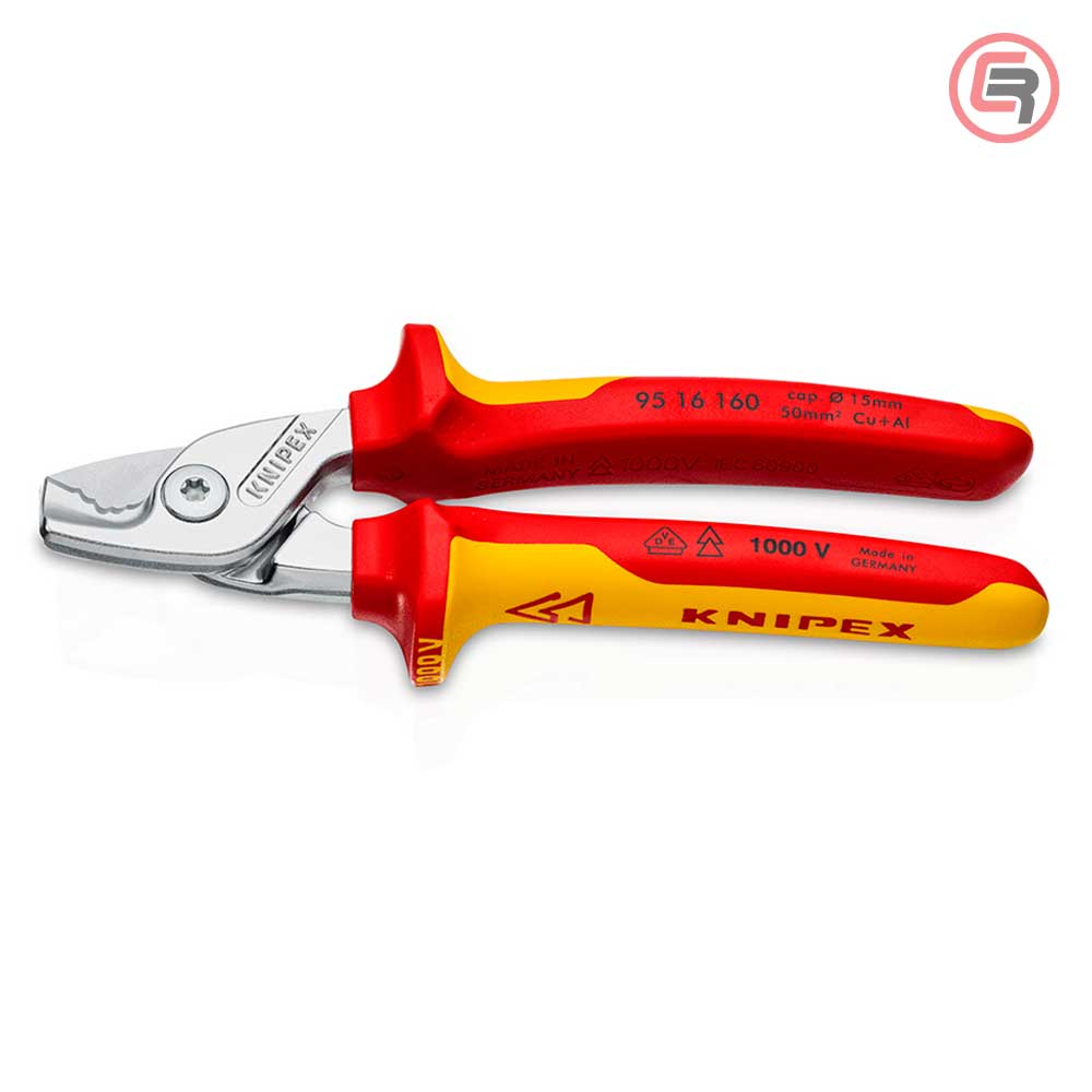 Knipex Škare Makaze 160mm Za Kablove StepCut fi 15mm / 50mm2 1000V – 95 16 160 by Knipex 95 16 160 Makaze / Škare
