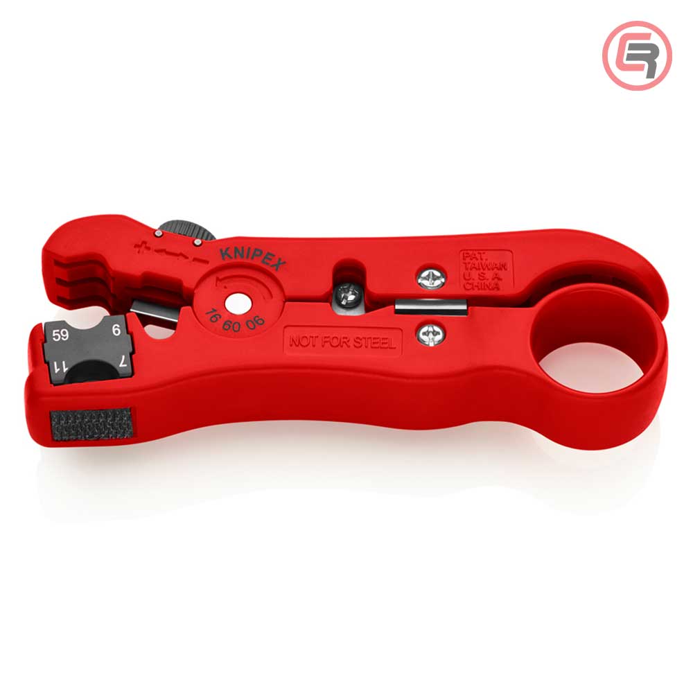 Knipex Skidač Izolacije Sa Koaksijalnog i Data Kabla RG59, RG6, RG7, RG11 – 16 60 06 SB by Knipex 16 60 06 SB Alati Za
