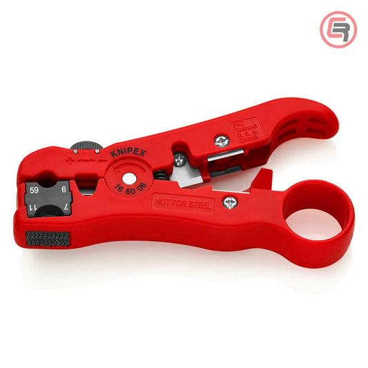Knipex Skidač Izolacije Sa Koaksijalnog i Data Kabla RG59, RG6, RG7, RG11 – 16 60 06 SB by Knipex 16 60 06 SB Alati Za