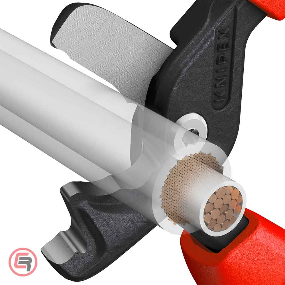 Knipex Škare Makaze 225mm Za Kablove StepCut XL fi 23mm / 120mm2 – 95 12 225 by Knipex 95 12 225 Makaze / Škare - detalj 3