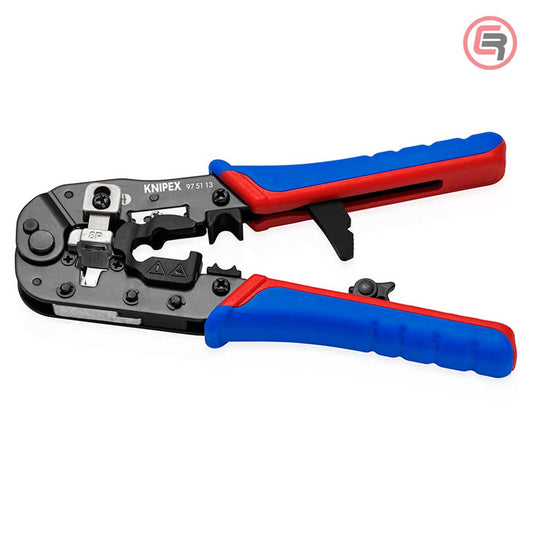 Knipex Kliješta Za 8 Polne Konektore RJ45 (8P8C) 191 mm – 97 51 13 by Knipex 97 51 13 Kliješta - detalj 2