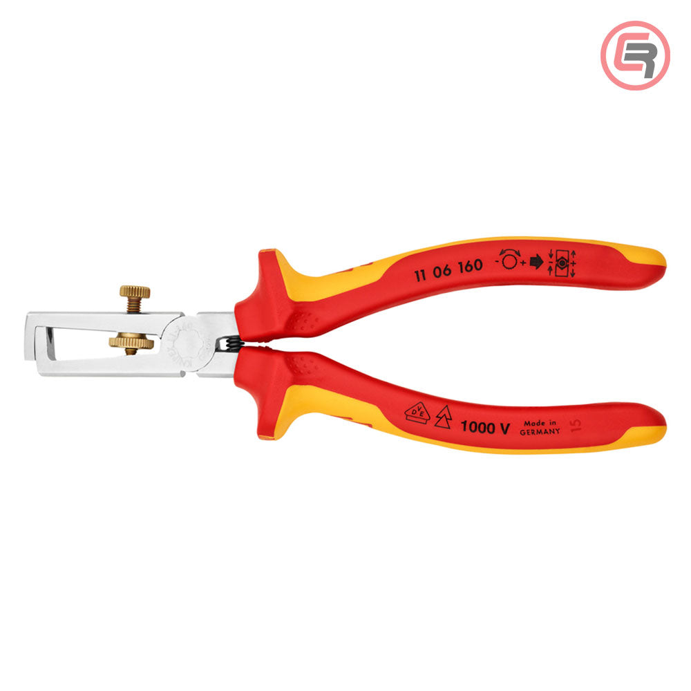 Knipex Kliješta Za Skidanje Izolacije 160mm 1000V – 11 06 160 by Knipex 11 06 160 Izolovani Alat VDE 1000V - detalj 3