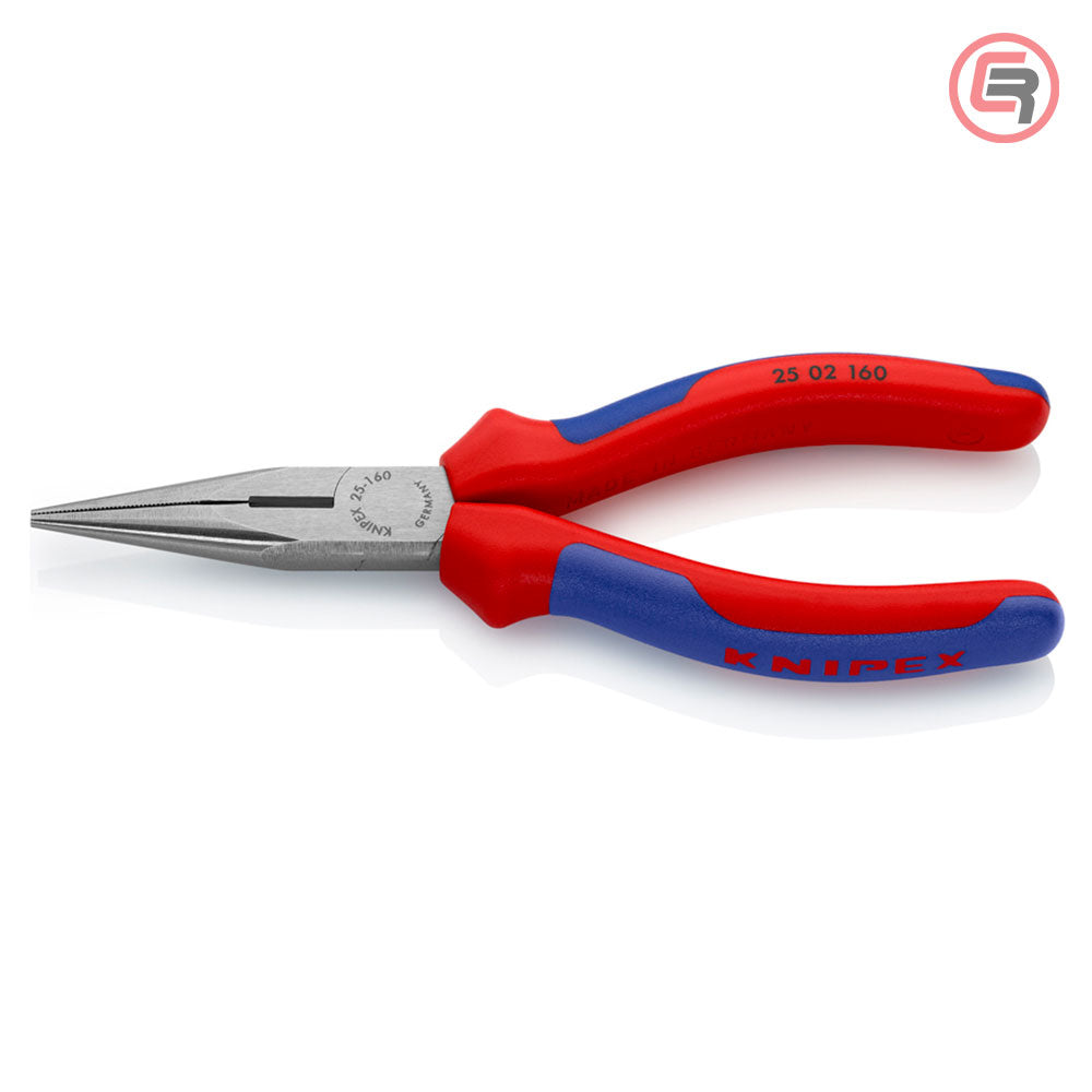 Knipex Kliješta Poluokrugla Špicasta Ravna 160mm – 25 02 160 by Knipex 25 02 160 Kliješta